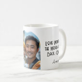 Mug Je t'aime papa à la lune (Devant droit)