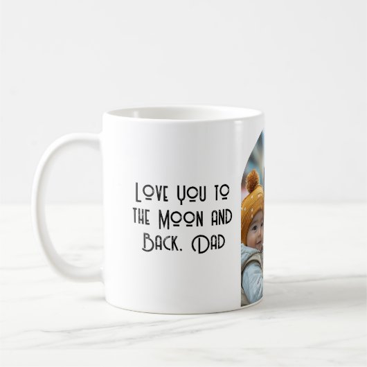 Mug Je t'aime papa à la lune (Gauche)