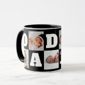 Mug Je t'aime papa Citer papa Photo Collage (Devant gauche)