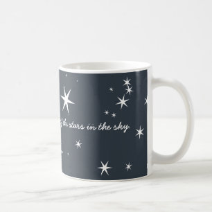Mug Je T'Aime Plus De Stars Bleus Blancs
