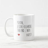 Mug Je T'Aime Plus La Fin Je Gagne Valentines Jour (Gauche)