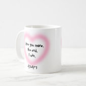 Mug Je t'aime plus la fin Je gagne Valentines Jour (Devant gauche)