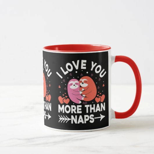 Mug Je T'Aime Plus Que Des Siestes (Droite)
