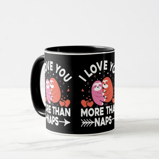Mug Je T'Aime Plus Que Des Siestes (Devant gauche)