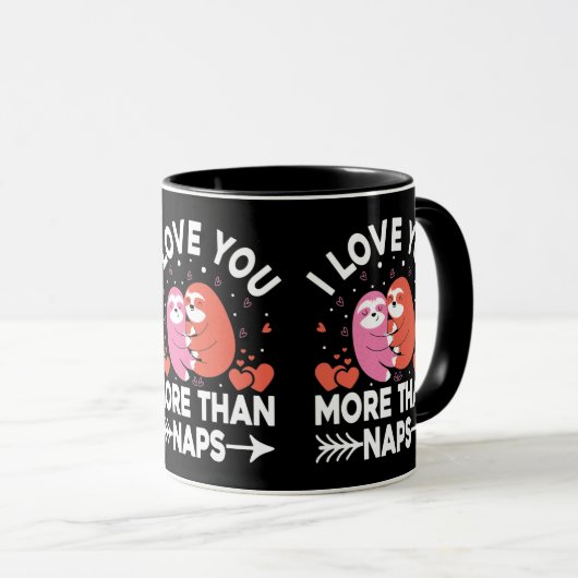 Mug Je T'Aime Plus Que Des Siestes (Devant droit)