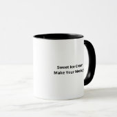 Mug Je t'aime plus que la glace Citation d'amour doux (Devant droit)