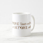 Mug Je t'aime plus que le café (Devant droit)