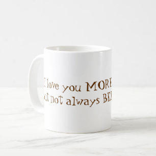 Mug Je t'aime plus que le café