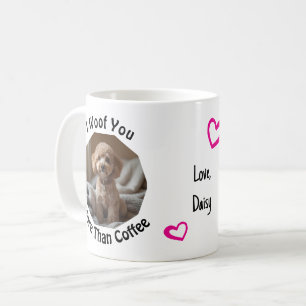 Mug Je t'aime plus que le café Photo d'amour de maman