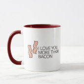 Mug Je t'aime plus que le lard (Gauche)