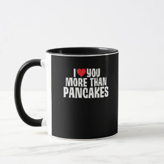 Mug Je t'aime plus que les crêpes Citation drôle et ro