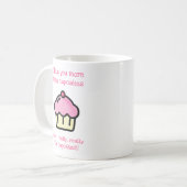 Mug Je t'aime plus que les cupcakes ! Drôle (Devant gauche)