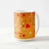 Mug Je t'aime...plus que n'importe quel mot ne peut le (Devant droit)