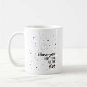 Mug Je t'aime plus que toutes les étoiles (Gauche)