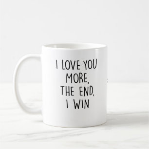 Mug Je t'aime plus Typographie Contemporaine