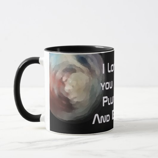 Mug Je t'aime Pluto et Back (Gauche)