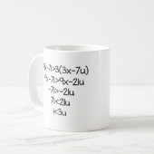 Mug Je t'aime pour des scientifiques, professeurs de (Devant gauche)