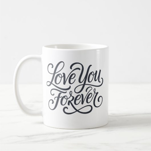 Mug Je t'aime pour toujours valentin (Gauche)