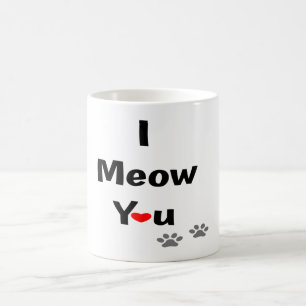 Mug Je t'aime propriétaires de chats Saint-Valentin An