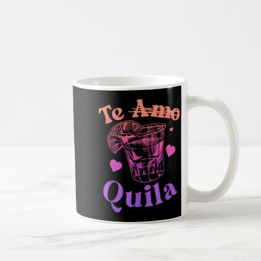 Mug Je t'aime quila shot de liqueur alcool boisson de (Droite)