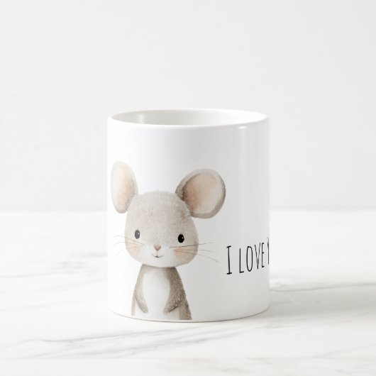 Mug Je t'aime souris (Centre)