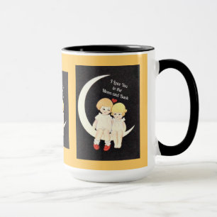 Mug Je t'aime sur la Lune et de retour
