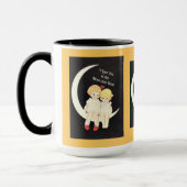 Mug Je t'aime sur la Lune et de retour (Gauche)