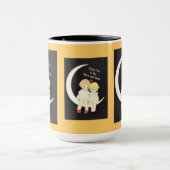 Mug Je t'aime sur la Lune et de retour (Centre)
