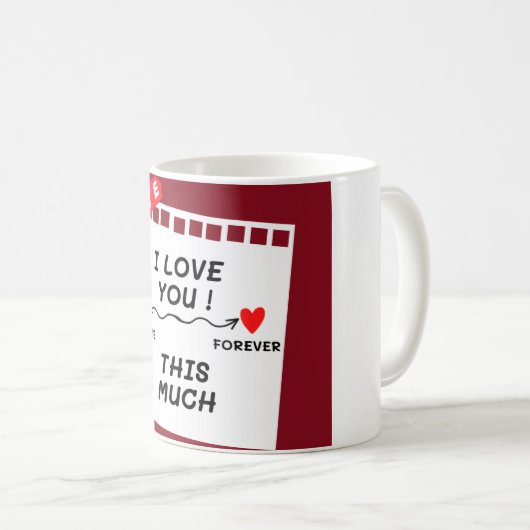 Mug "Je t'aime tellement" (Devant droit)