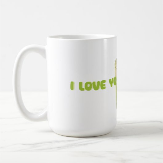MUG JE T'AIME TELLEMENT MATCHA, MATCHA VERT THÉ AMOUR (Gauche)