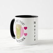 Mug Je t'aime tellement Matcha personnel (Devant gauche)