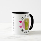 Mug Je t'aime tellement Matcha personnel (Devant droit)