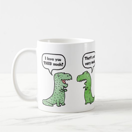 Mug Je t'aime tellement (T-Rex) (Gauche)