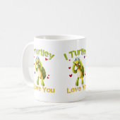 Mug Je T'aime Tortue Mignonne Jeu de Mots (Devant gauche)