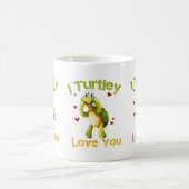 Mug Je T'aime Tortue Mignonne Jeu de Mots (Centre)