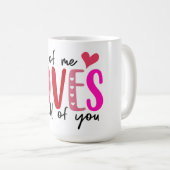 Mug Je t'aime tous (Devant droit)