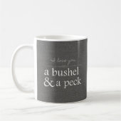 Mug Je t'aime un boisseau et un picotin (Gauche)