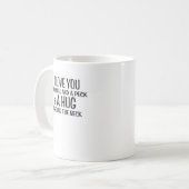Mug Je t'aime un boisseau et un picotin et une (Devant gauche)