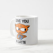 Mug JE T'AIME UN Coffee Pun LATTE Humoristique (Devant gauche)