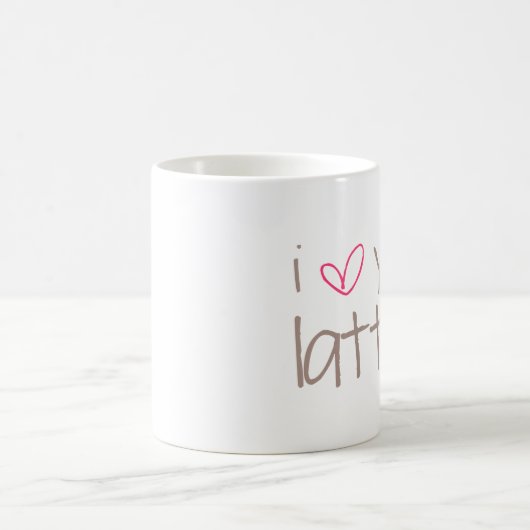Mug Je t'aime un Latte (Centre)