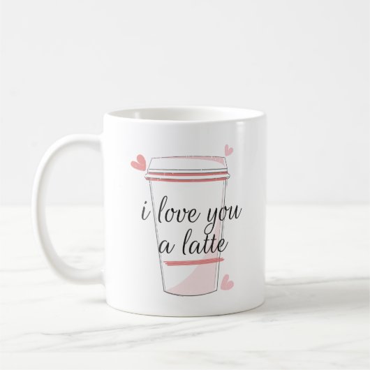 Mug Je T'Aime Un Latte (Gauche)