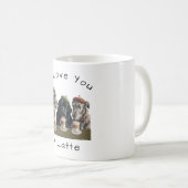 Mug Je t'aime un Latte Irish Wolfhound (Devant droit)