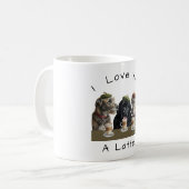 Mug Je t'aime un Latte Irish Wolfhound (Devant gauche)