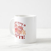 Mug Je T'Aime Un Latte | Pun Coupe De Café Cute (Devant gauche)