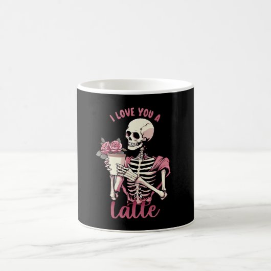 Mug Je t'aime un squelette de la Saint-Valentin (Centre)