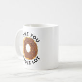 Mug Je T'Aime Un Trou Beaucoup Drôle Pun De Donut (Devant gauche)