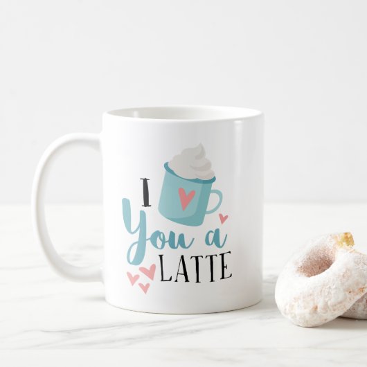 Mug Je t'aime une bouge de la Saint Valentin (Avec donut)