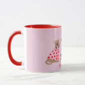 Mug Je T'Aime Valentines American Pit Bull Terriers (Gauche)