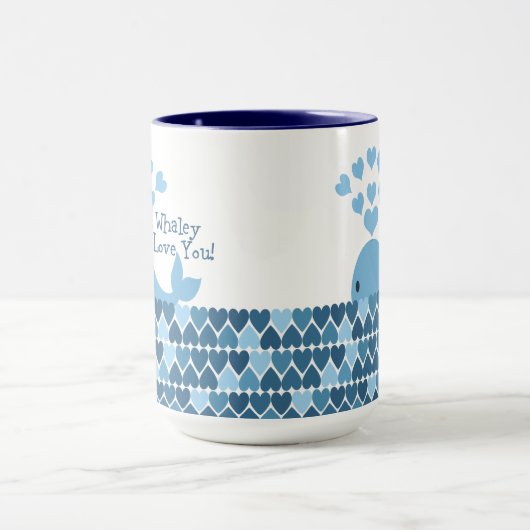 Mug Je T'Aime Whaley ! Bleu (Centre)