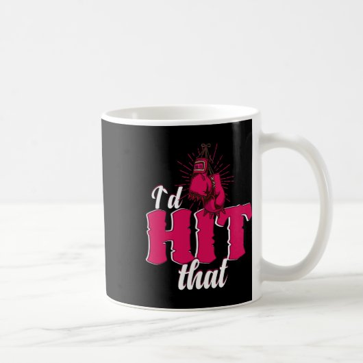 Mug Je taperais sur ce cadeau de boxe drôle pour une f (Droite)